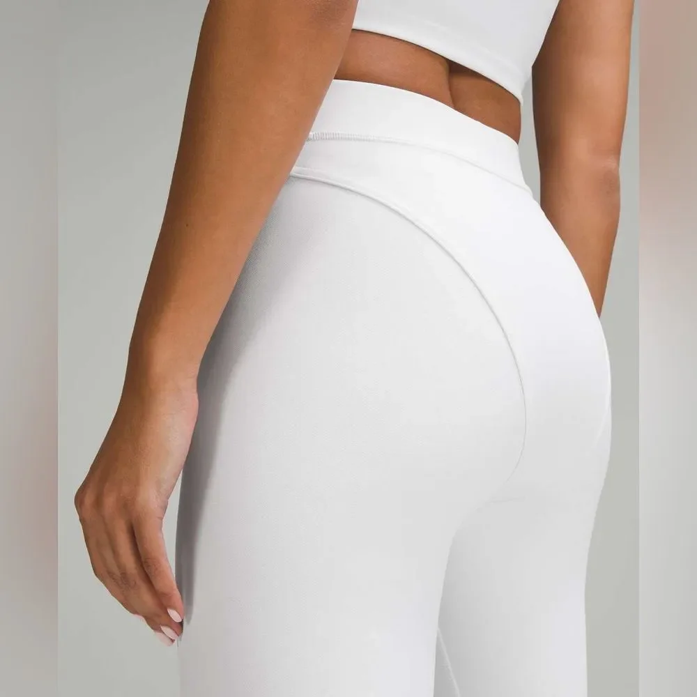 Lululemon Wunder Train Aerobic High-Rise Tight 25 Twill White 6 NWOT